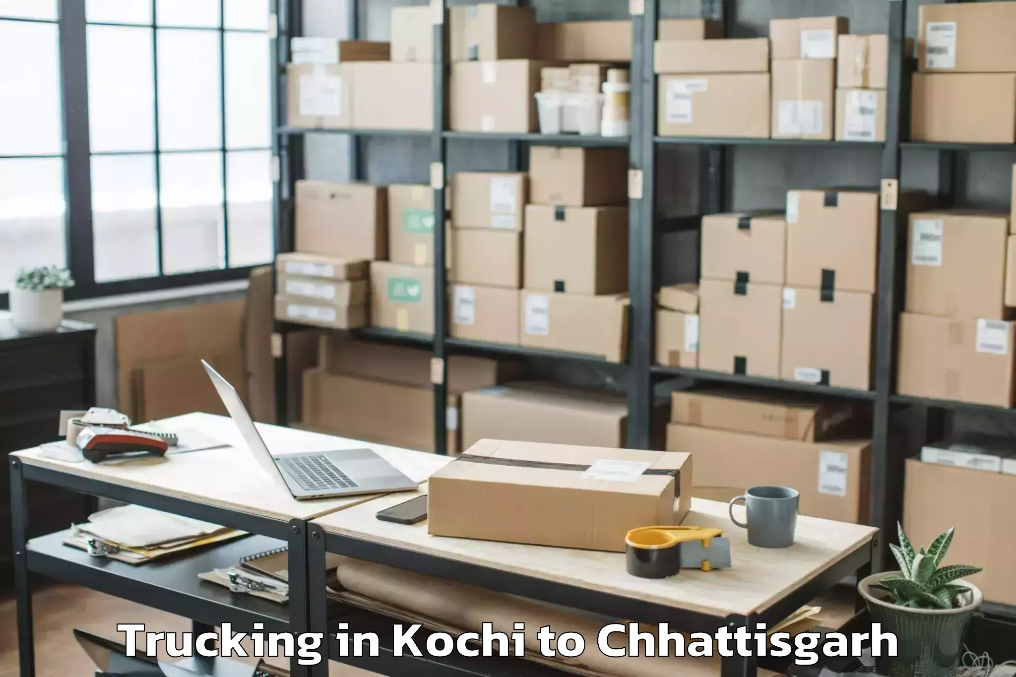 Book Your Kochi to Dongargarh Trucking Today